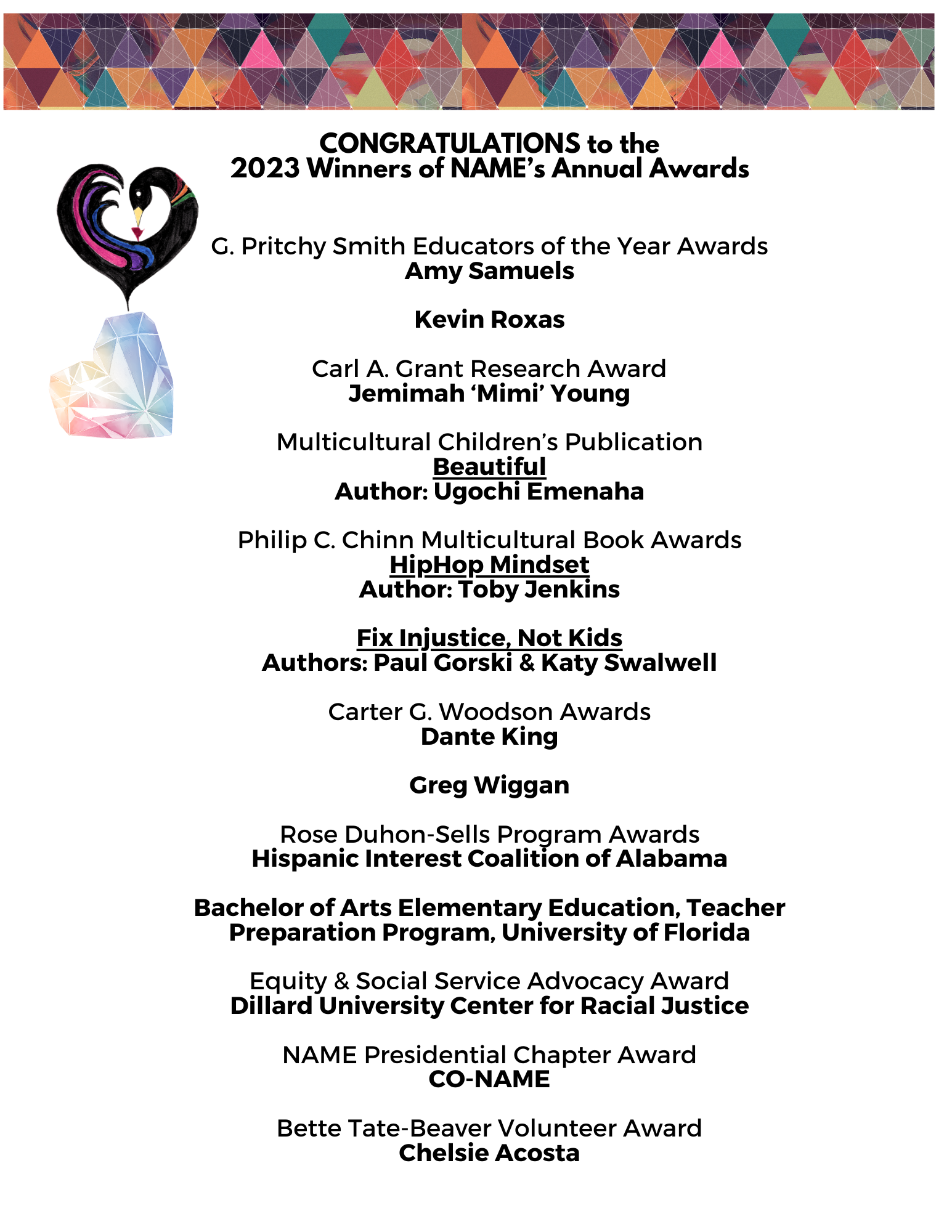 Awards Category Details